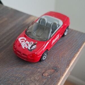 Mattel Matchbox Red Coke Convertible 1997